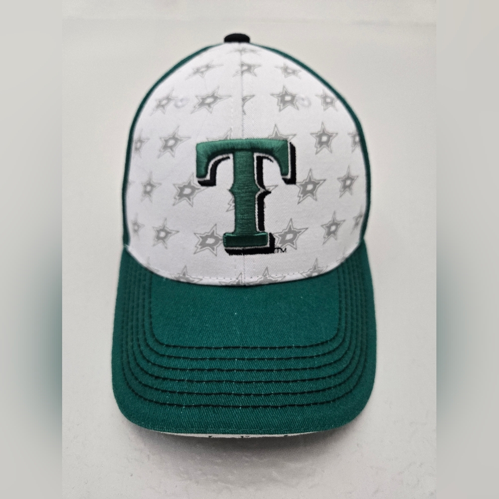 Texas Rangers / Dallas Stars Community Night, Trucker Hat in Green and White - Picture 2 of 9
